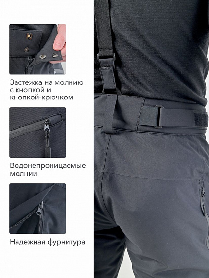  брюки "наст" (черный) 
